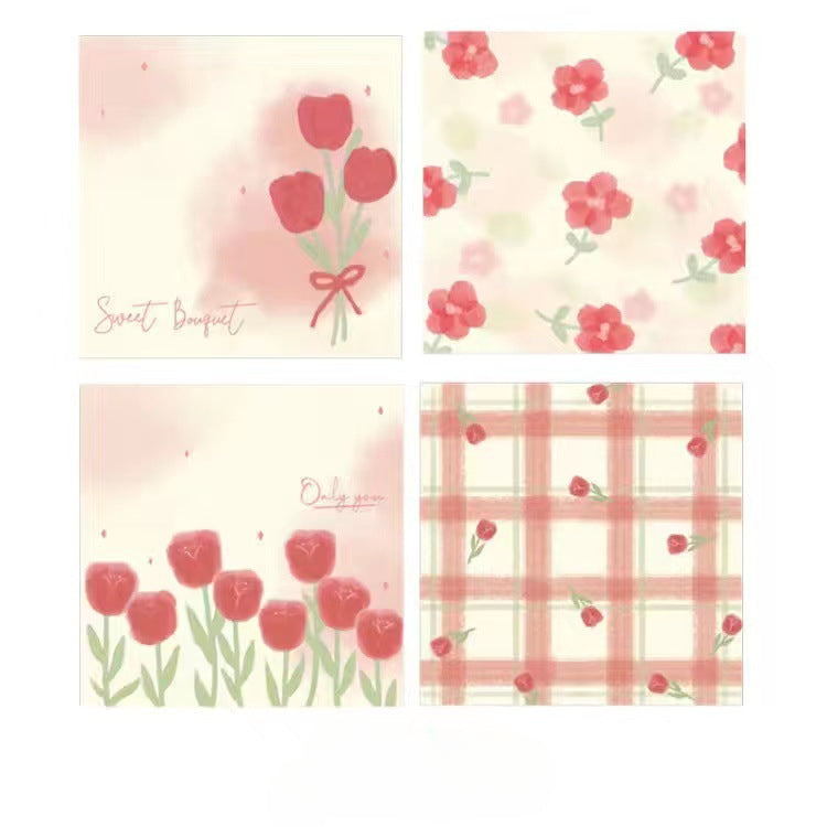 Wholesale Paper Rose Series Post-it Notes